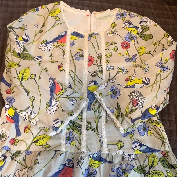 Mini Boden Bird Print Tunic size 7-8 - Picture 4 of 9